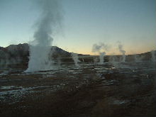 Geysers in El Tato